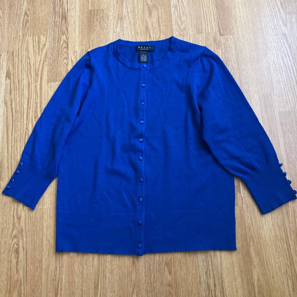 GRACE 3/4 Sleeve Women’s Cardigan - Size Large